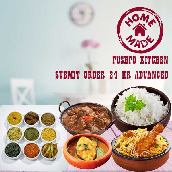 Pushpo kitchen Home made food Menu(Need to order 24hr advance)