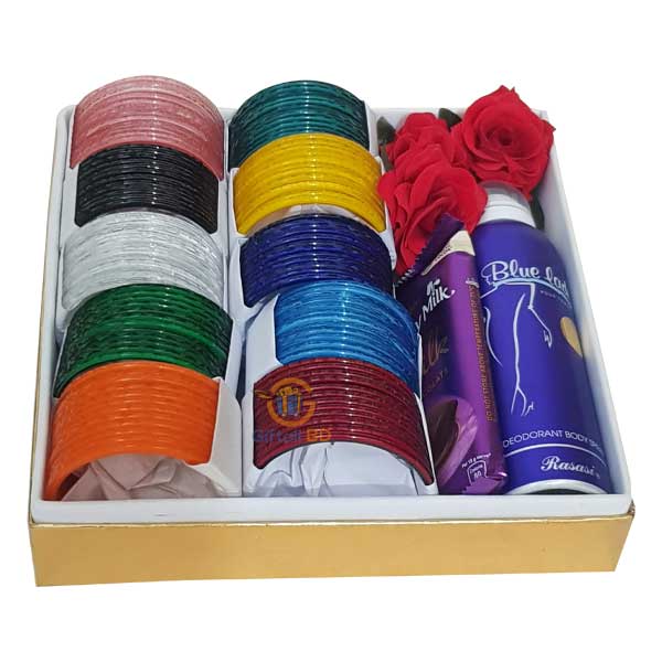 Churi package for her Bangladeshi churi package, Bangles basket for