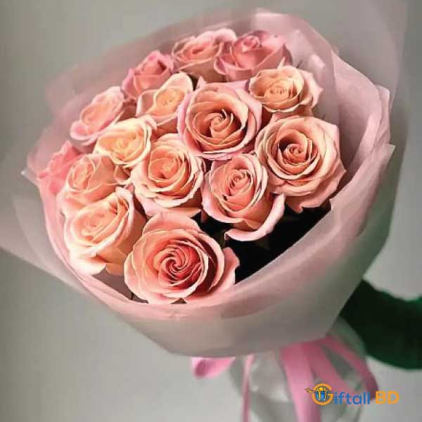Artificial Pink Rose Bouquet